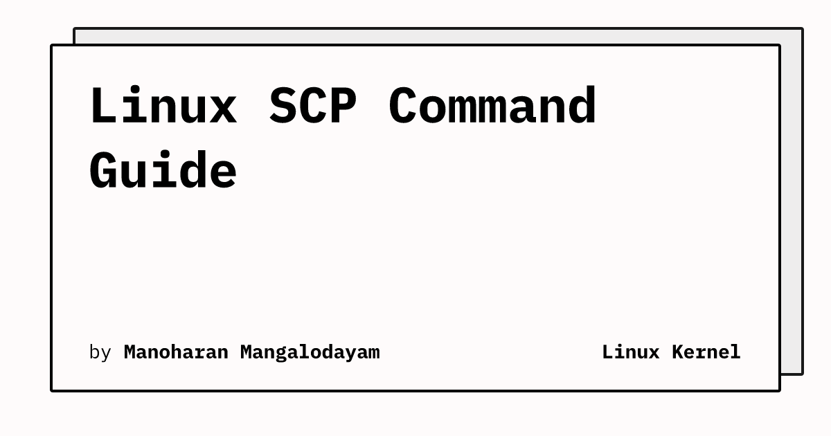 Linux scp command guide linux kernel